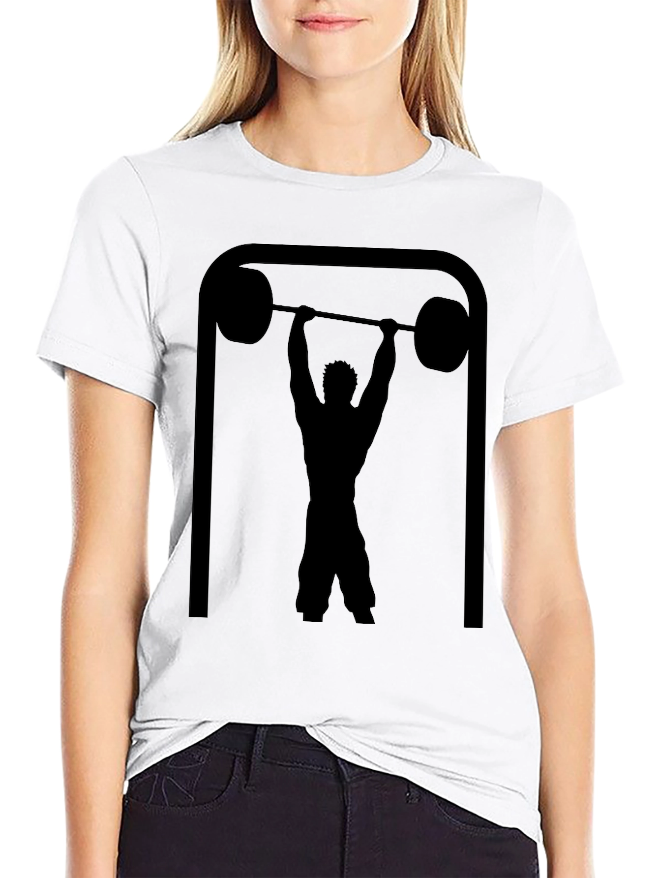 Weightlifting Silhouette Graphic Tee