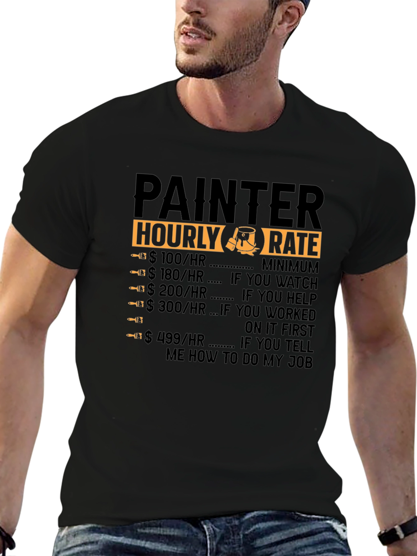 Painter Hourly Rate Graphic Tee