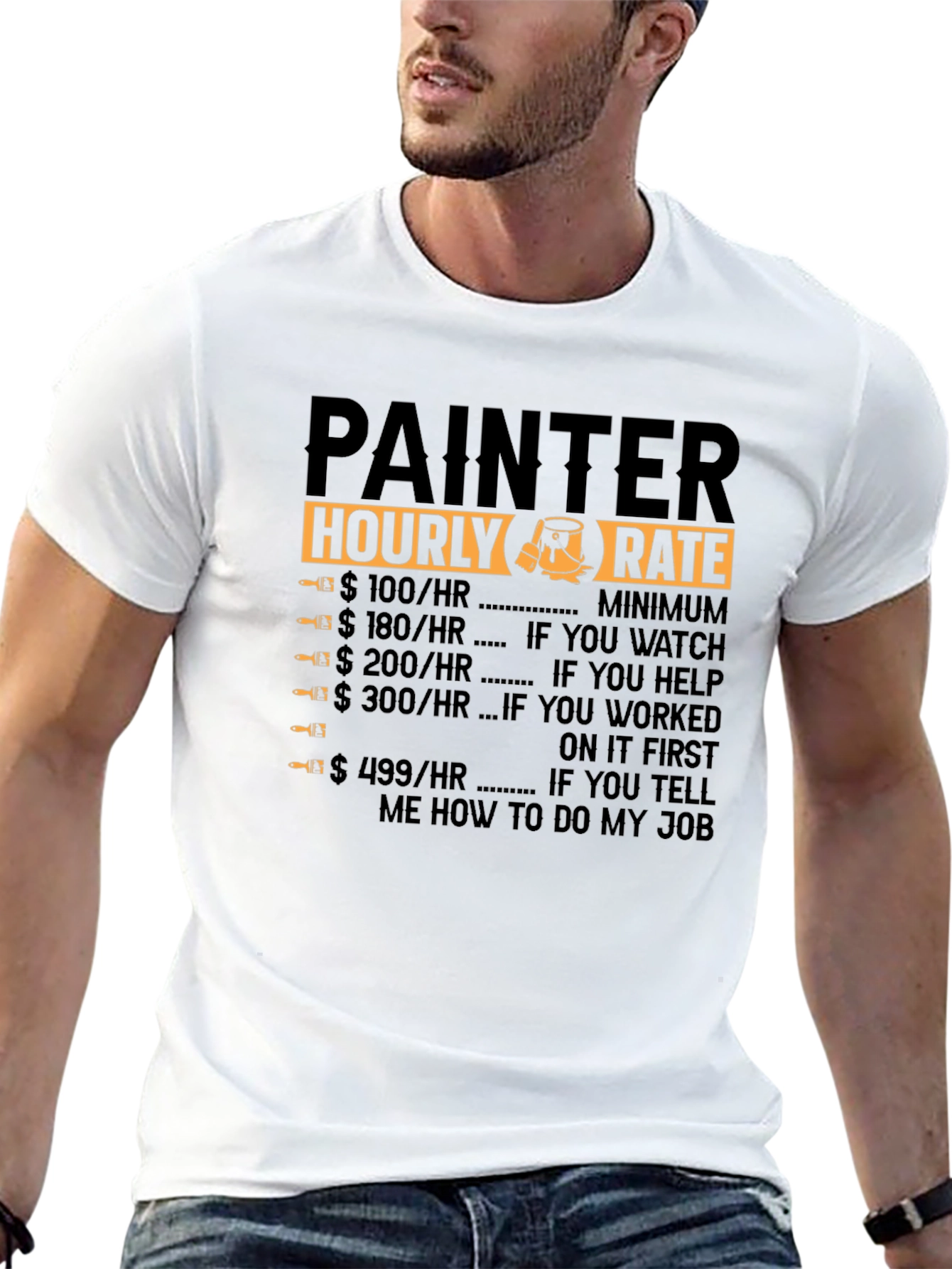 Painter Hourly Rate Graphic Tee
