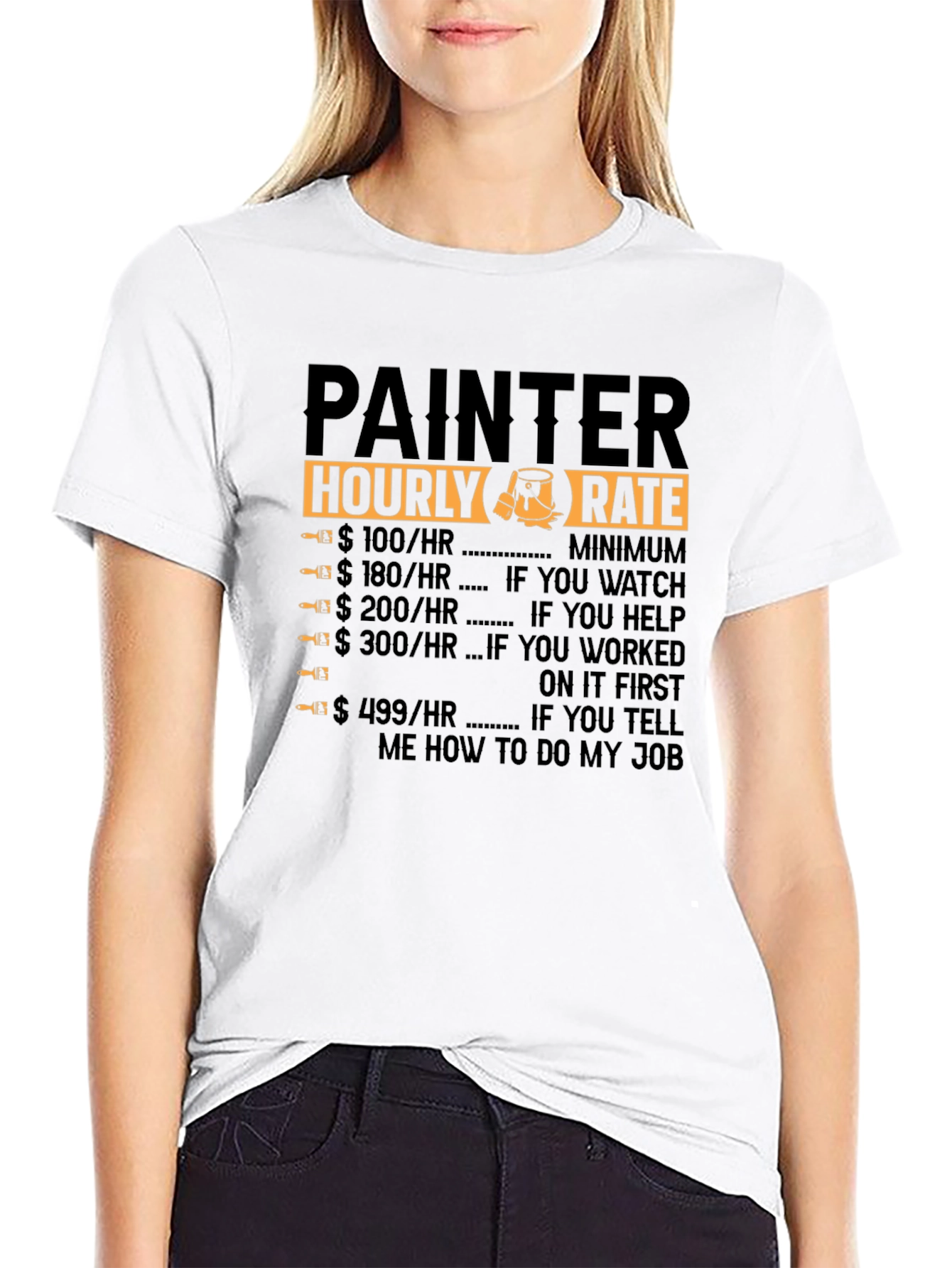 Painter Hourly Rate Graphic Tee