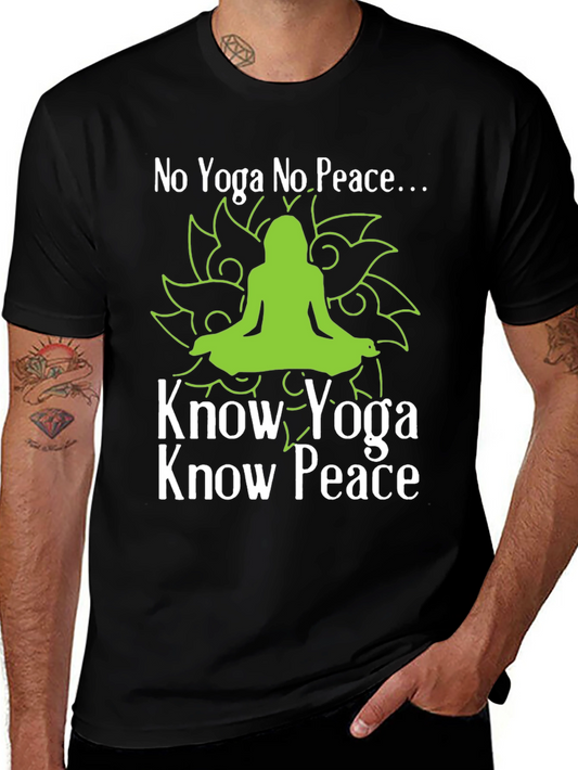 Yoga Peace T-Shirt - Know Yoga Know Peace Tee