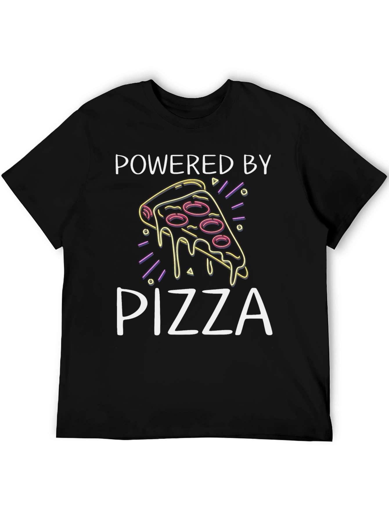 Powered by Pizza Graphic T-Shirt