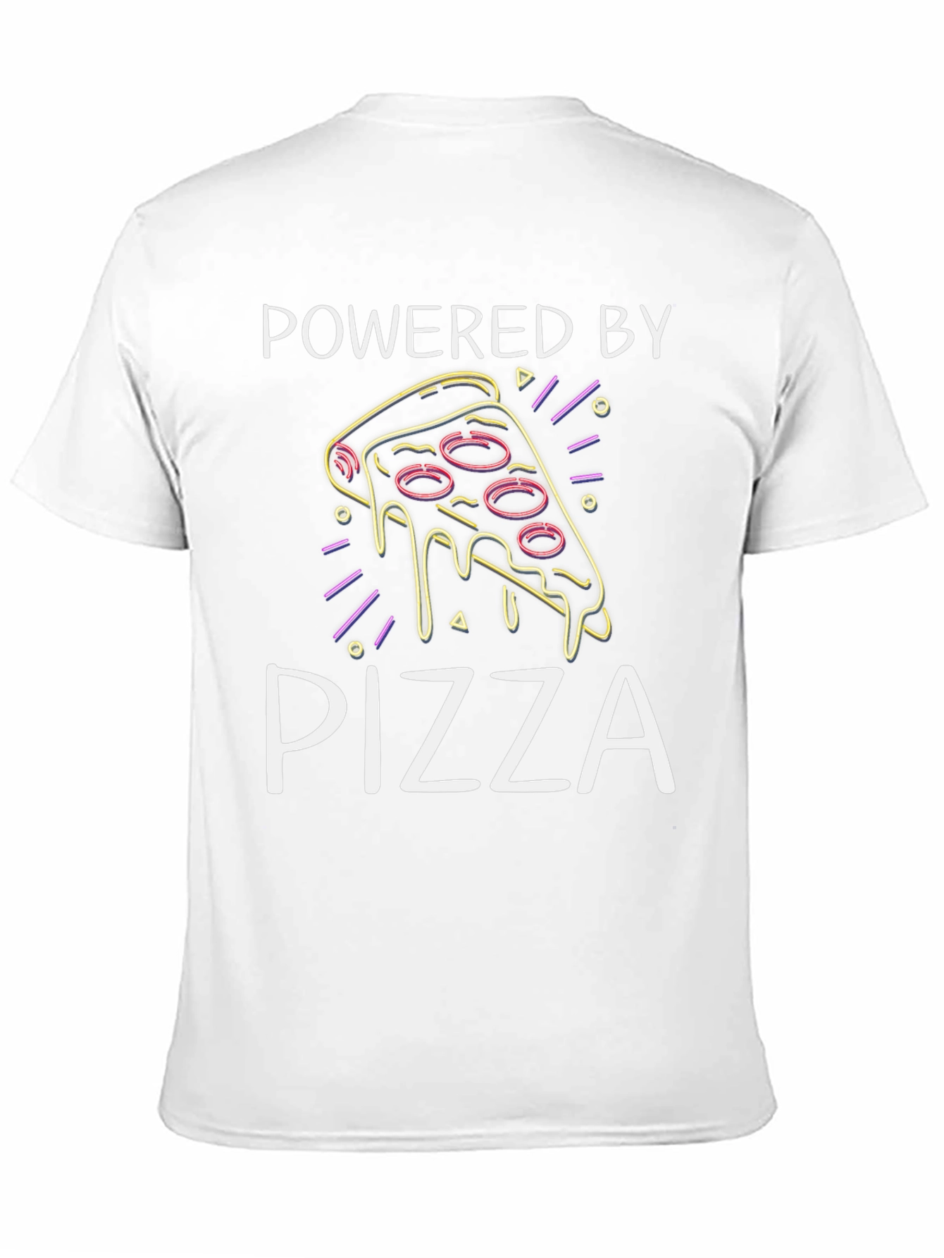 Powered by Pizza Graphic T-Shirt