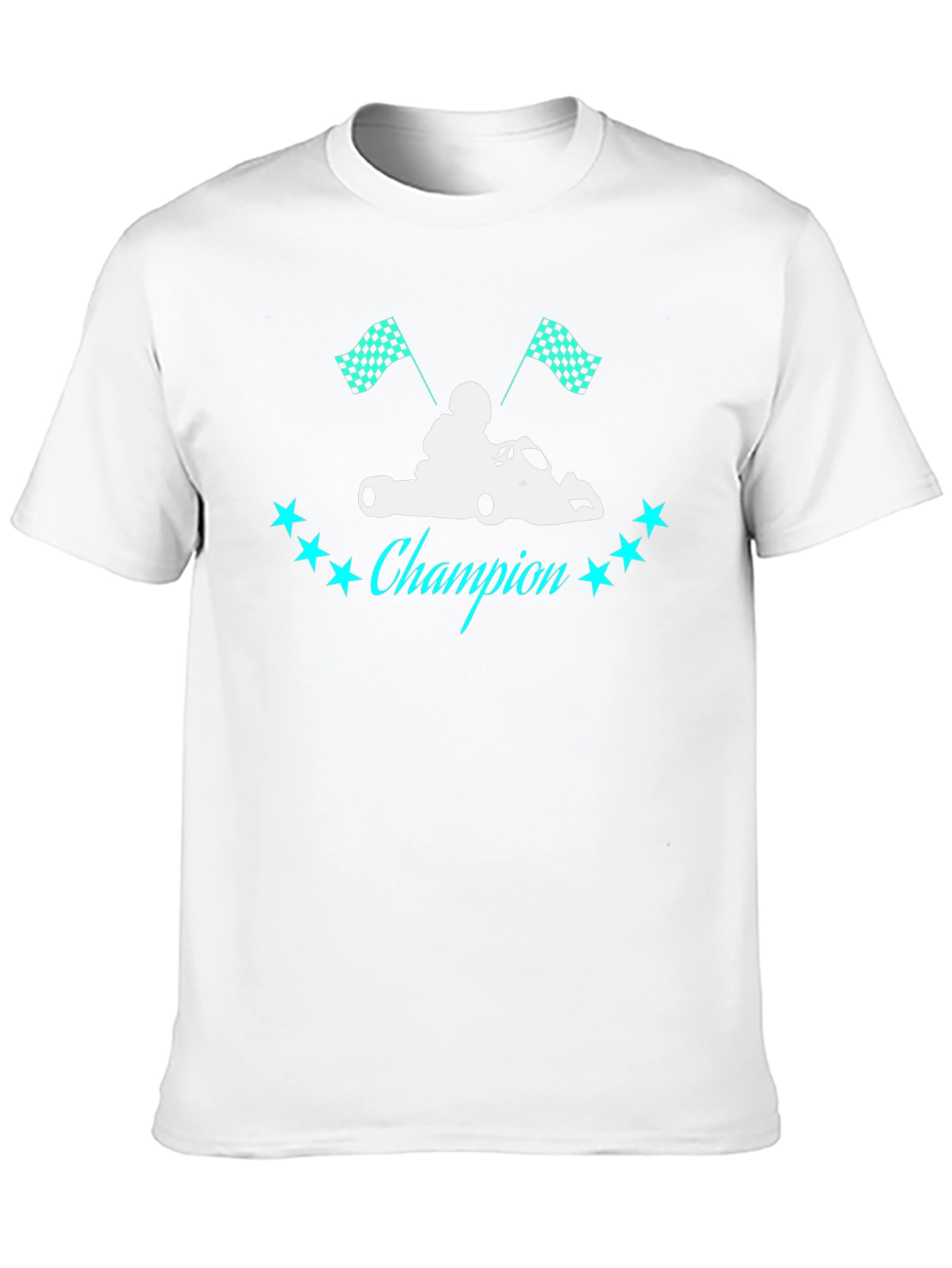 Champion Kart Racing Graphic Tee - Cool Design!