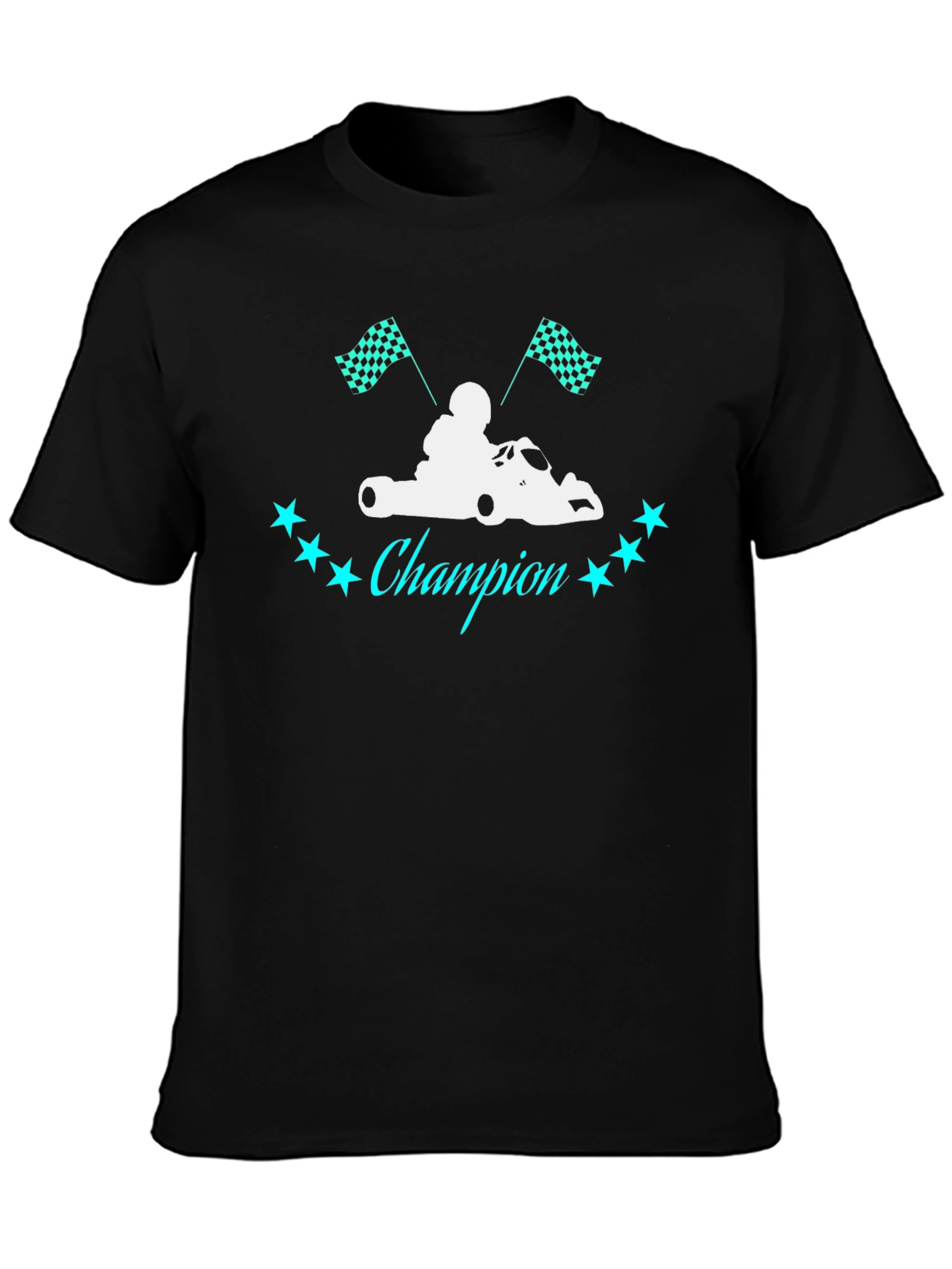 Champion Kart Racing Graphic Tee - Cool Design!