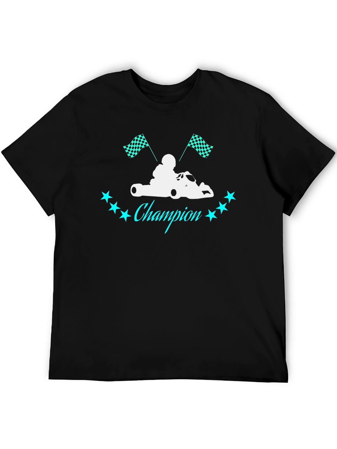 Champion Kart Racing Graphic Tee - Cool Design!