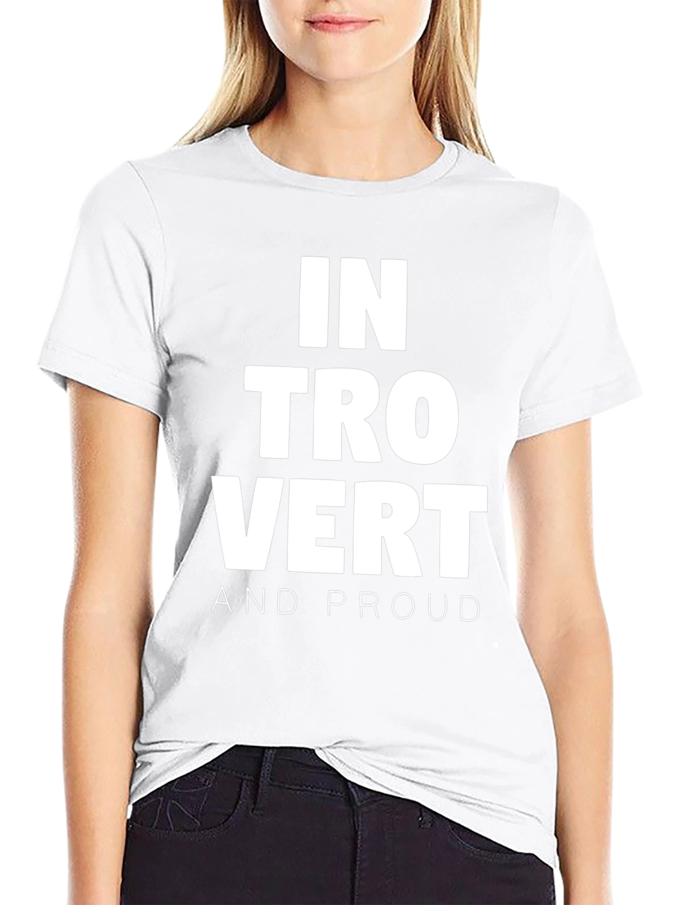 Introvert and Proud Black T-Shirt