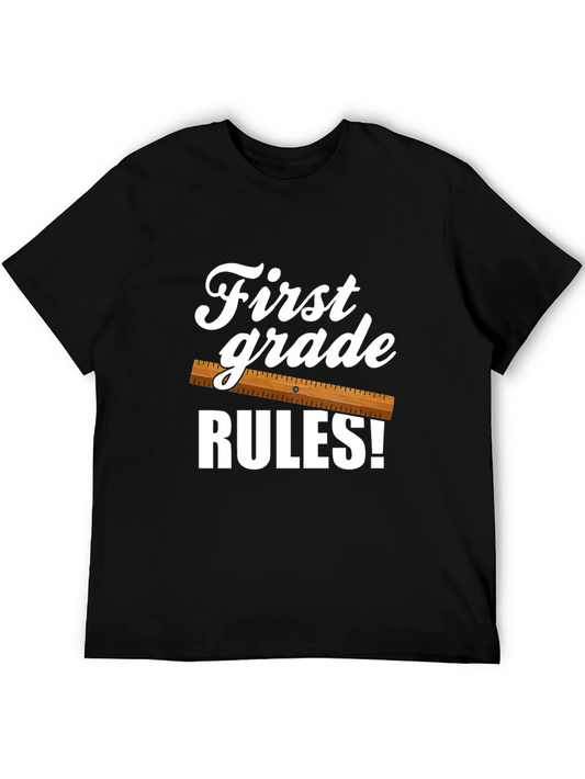 First Grade Rules Graphic Tee - Back to School Shirt