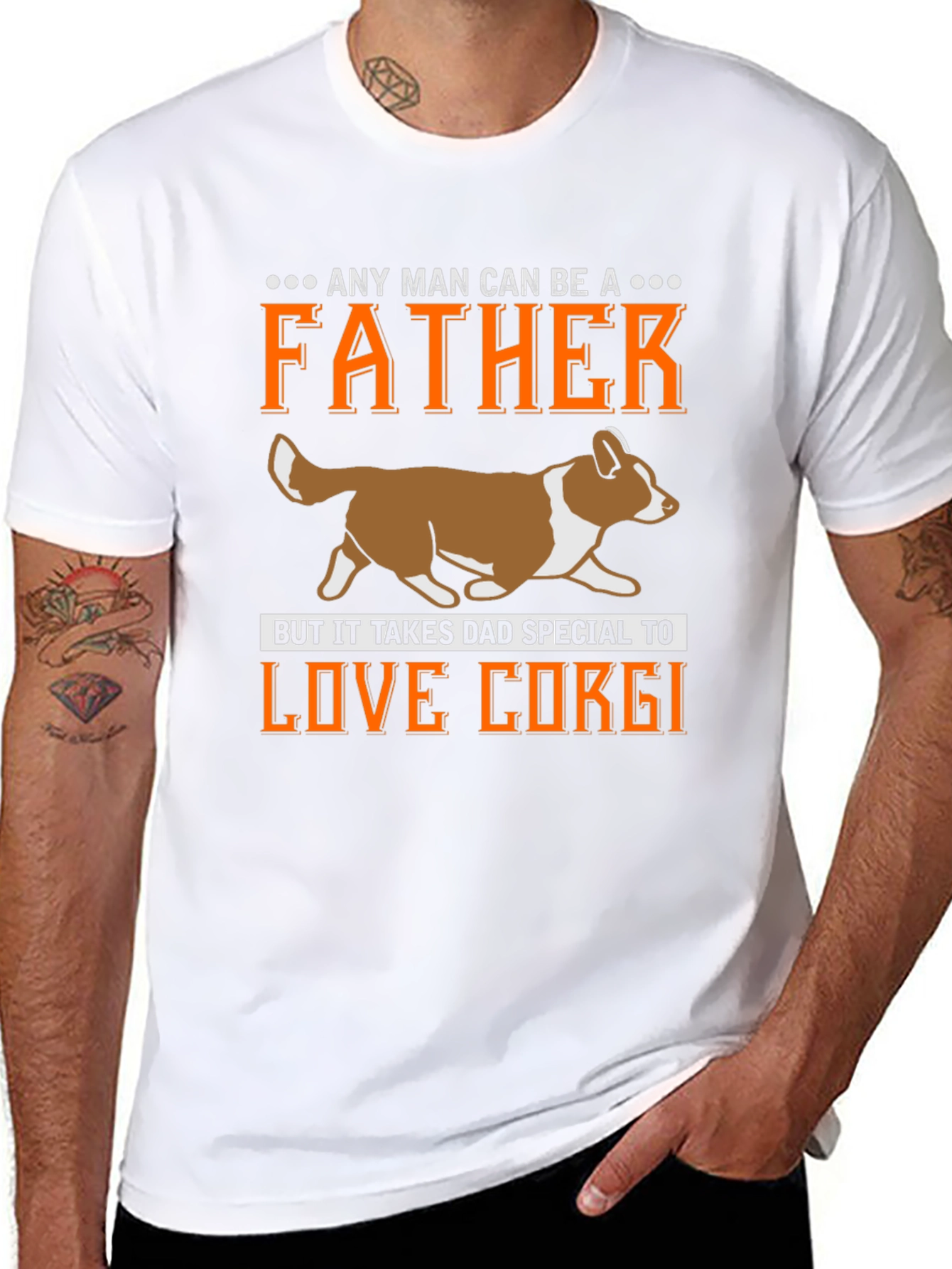 Father Love Corgi T-Shirt