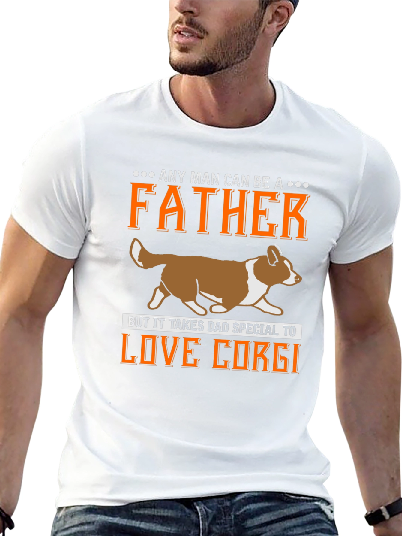 Father Love Corgi T-Shirt