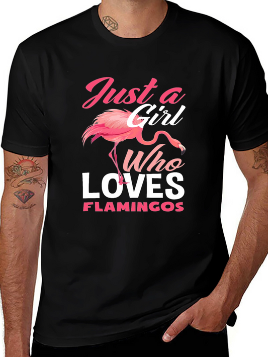 Just A Girl Who Loves Flamingos T-Shirt