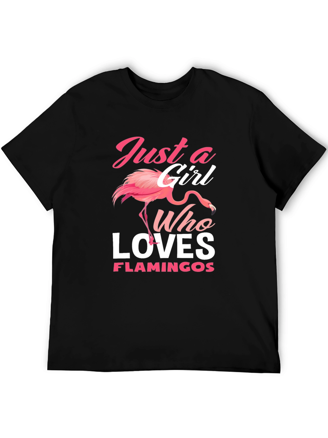 Just A Girl Who Loves Flamingos T-Shirt