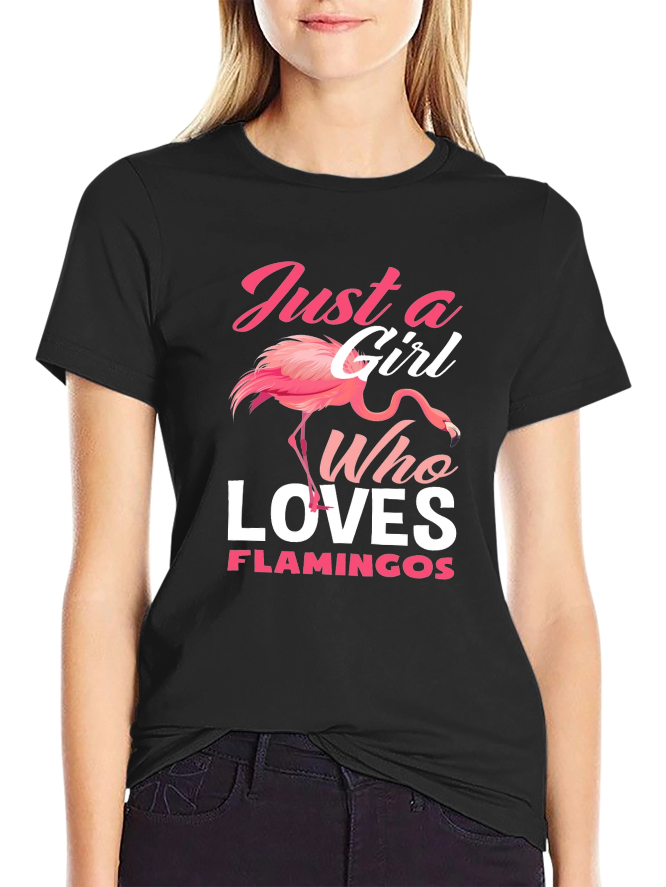Just A Girl Who Loves Flamingos T-Shirt