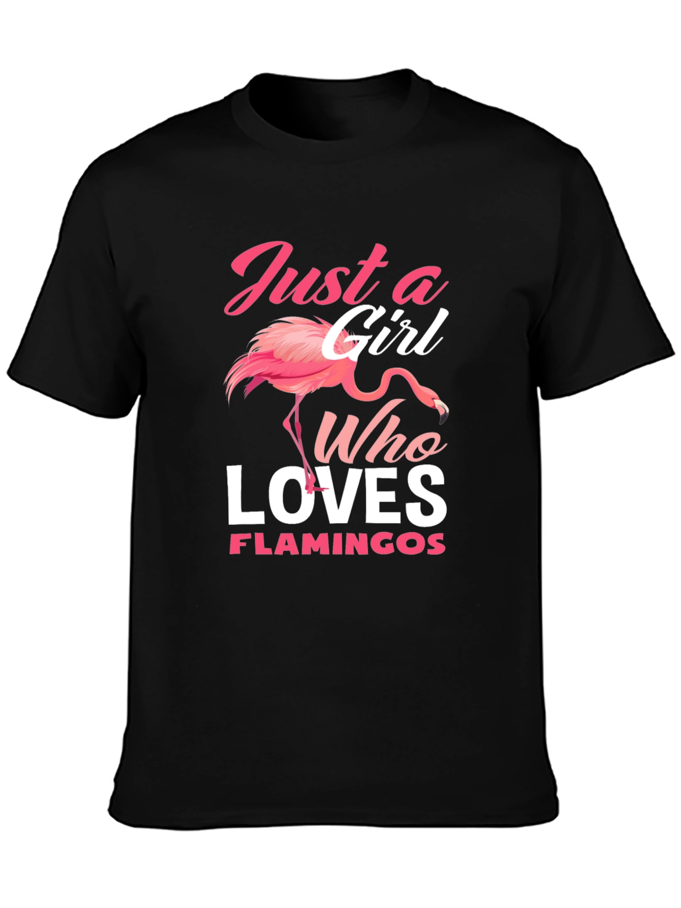 Just A Girl Who Loves Flamingos T-Shirt