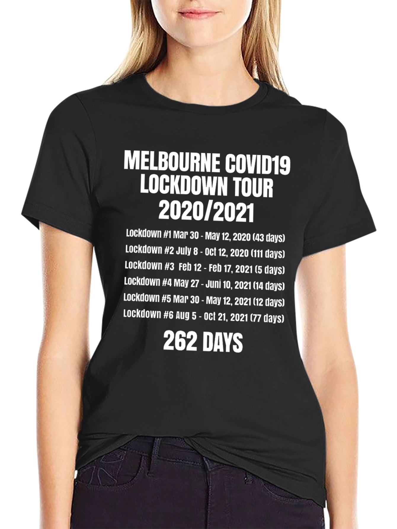 Melbourne COVID Lockdown Tour 2020/2021 T-Shirt