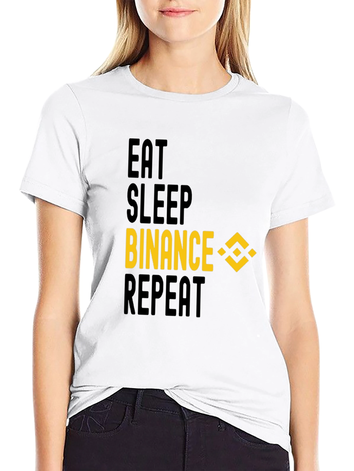 Eat Sleep Binance Repeat T-Shirt