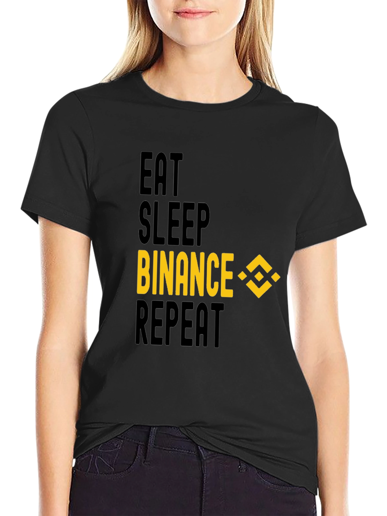 Eat Sleep Binance Repeat T-Shirt
