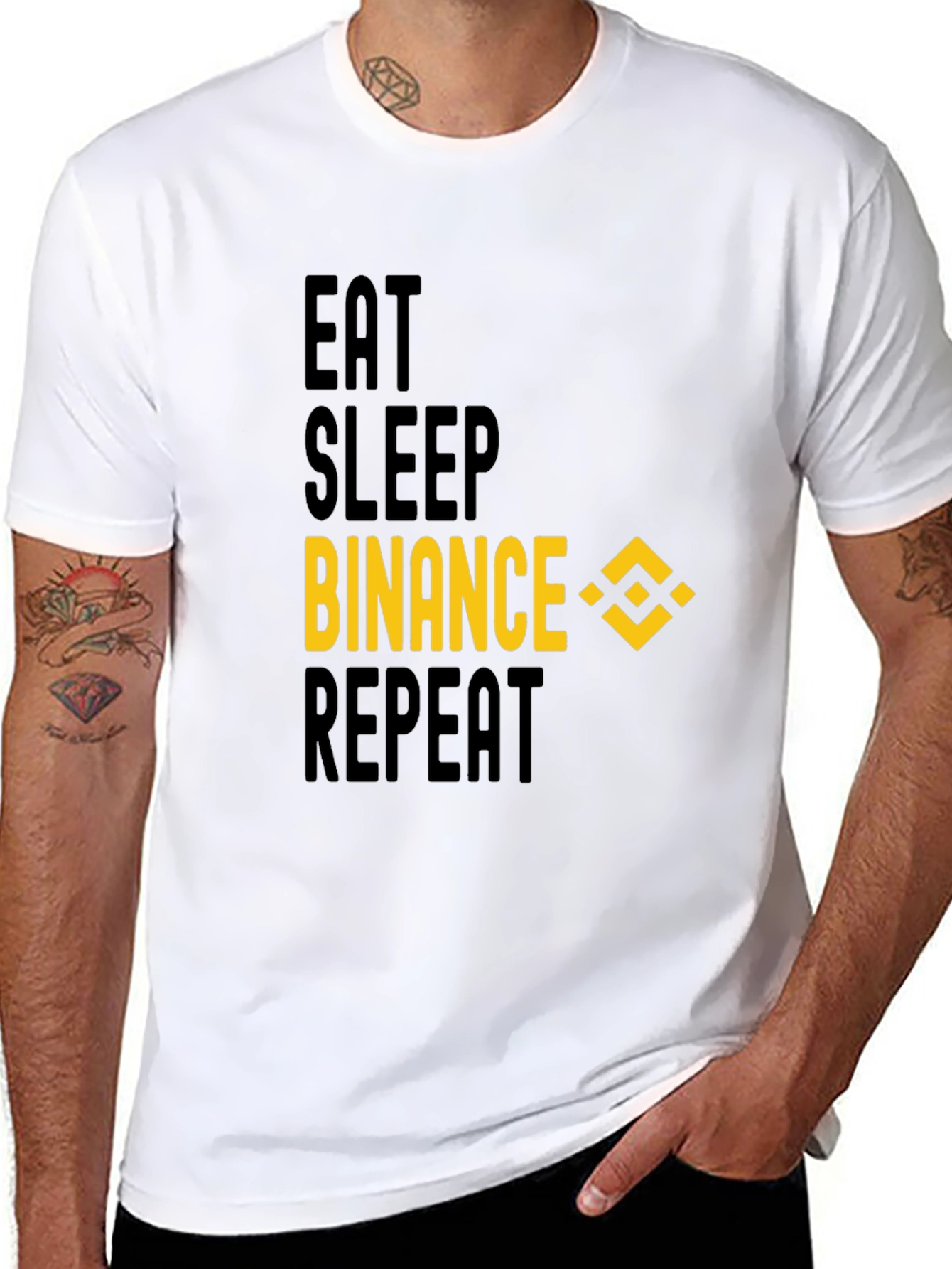 Eat Sleep Binance Repeat T-Shirt
