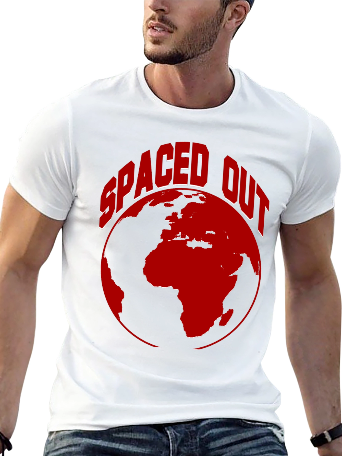 Spaced Out Earth Graphic Tee - Black