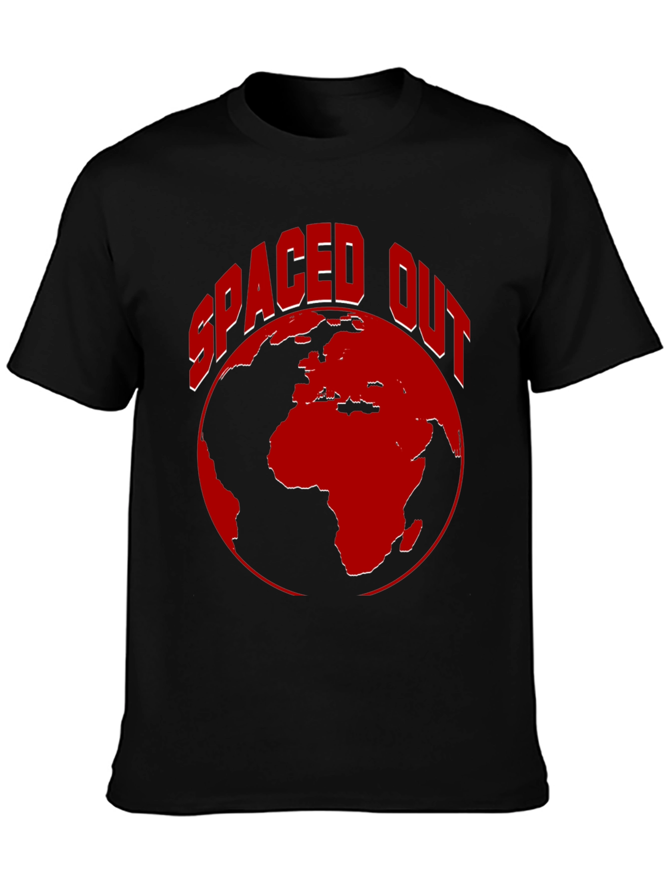 Spaced Out Earth Graphic Tee - Black