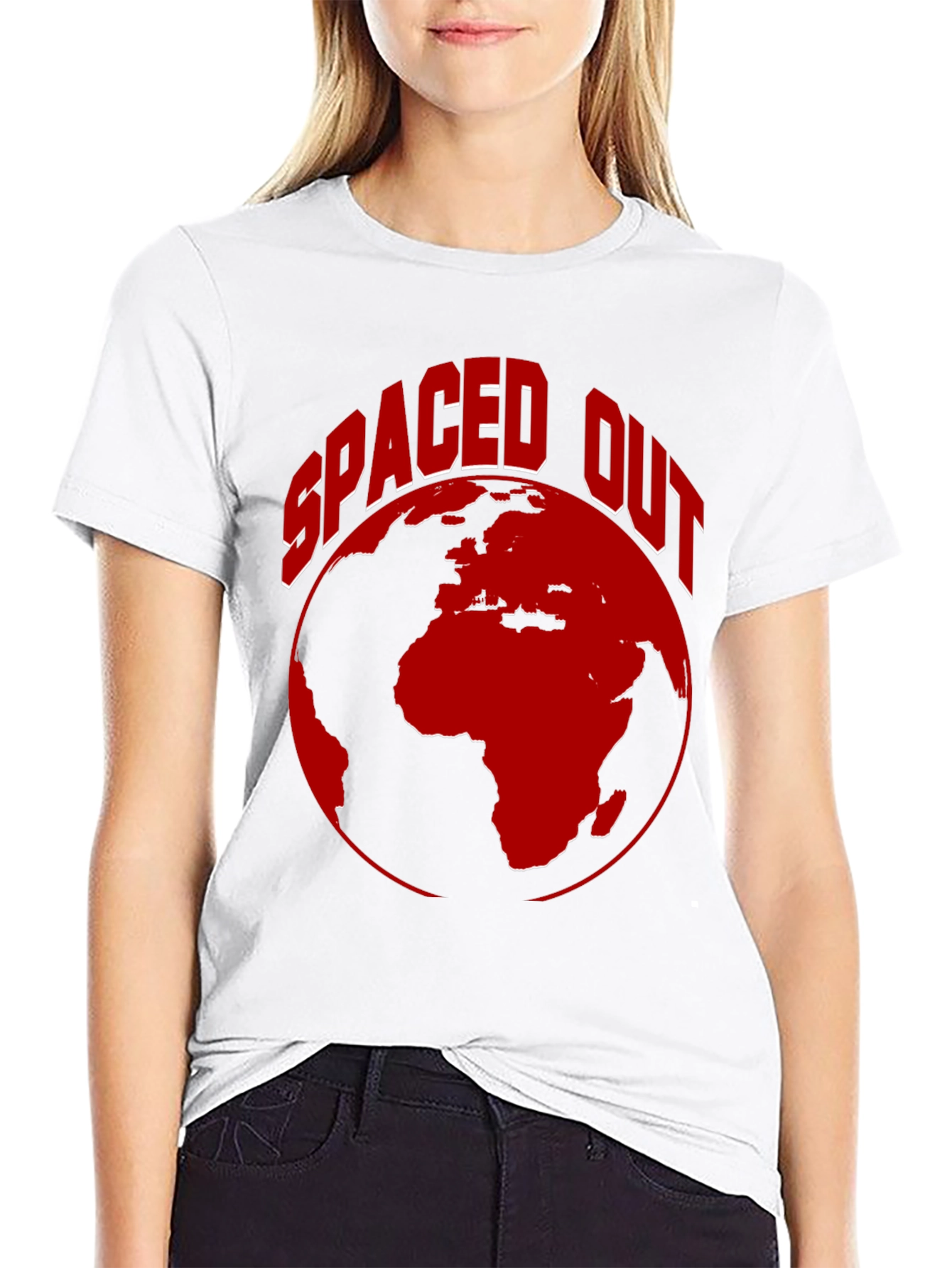 Spaced Out Earth Graphic Tee - Black