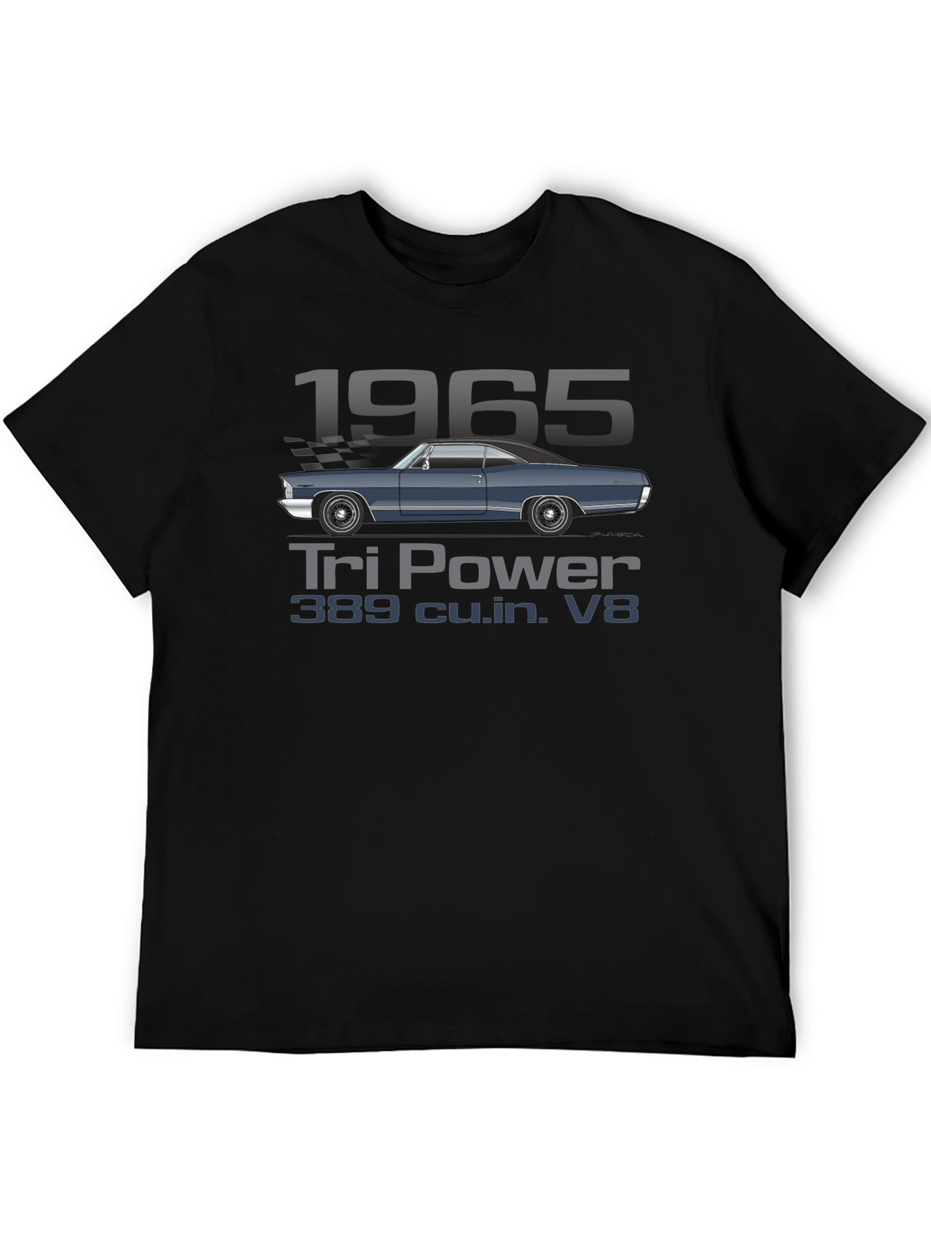 1965 Tri Power V8 Car T-Shirt