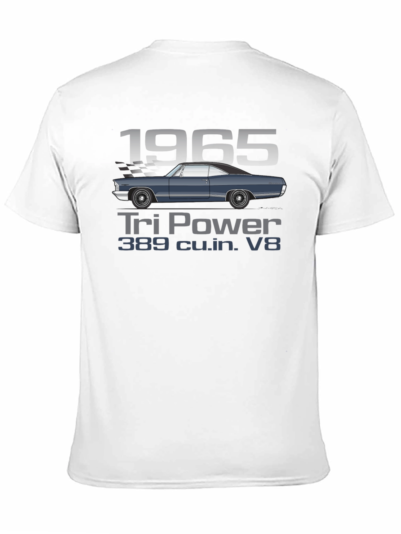 1965 Tri Power V8 Car T-Shirt