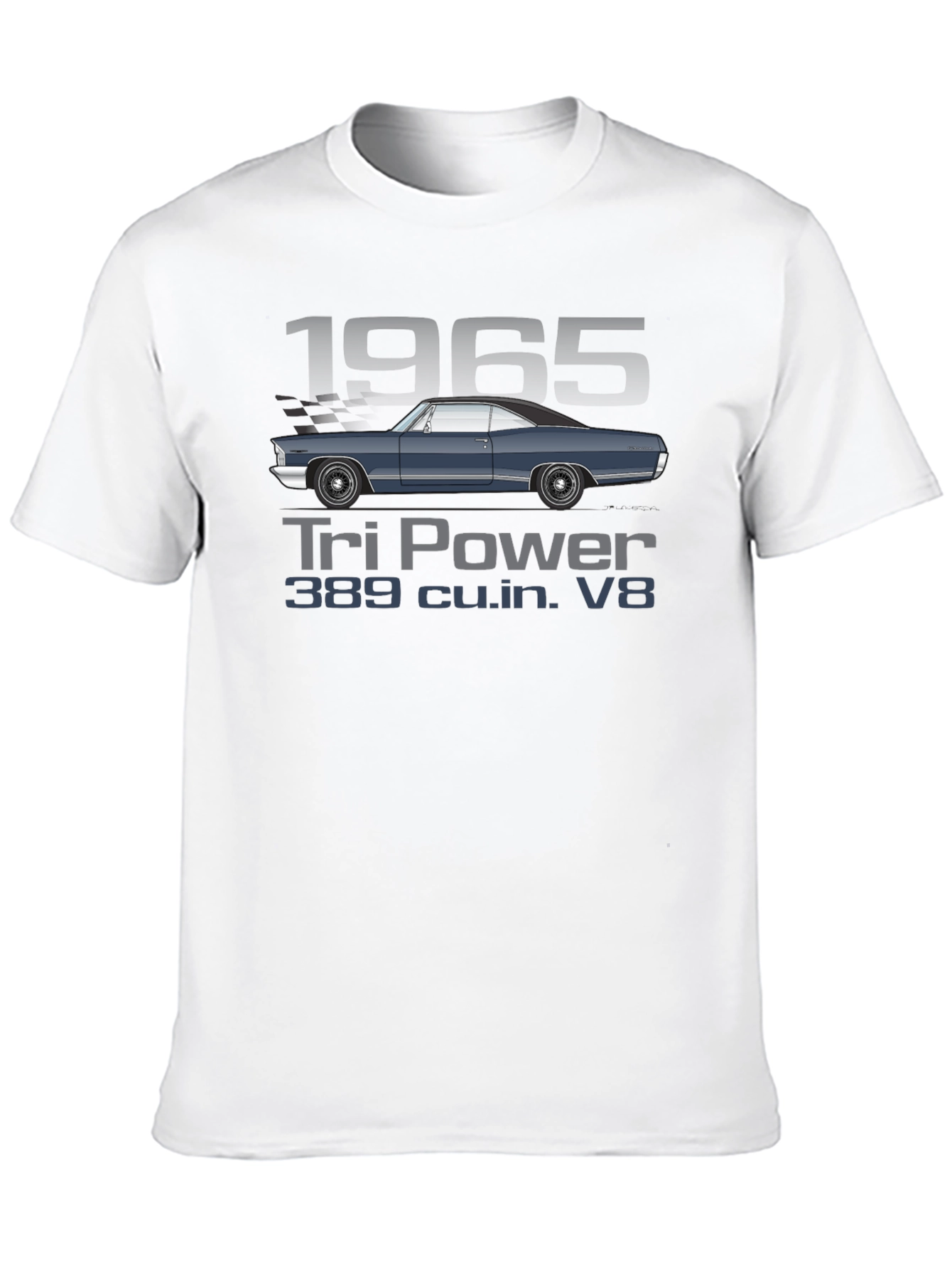 1965 Tri Power V8 Car T-Shirt