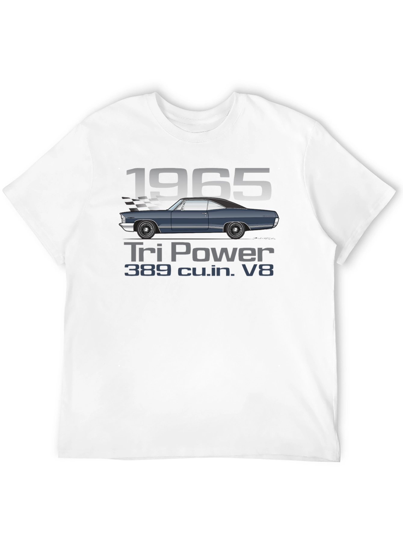 1965 Tri Power V8 Car T-Shirt