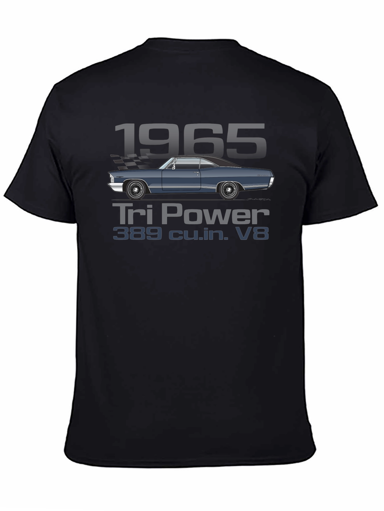 1965 Tri Power V8 Car T-Shirt