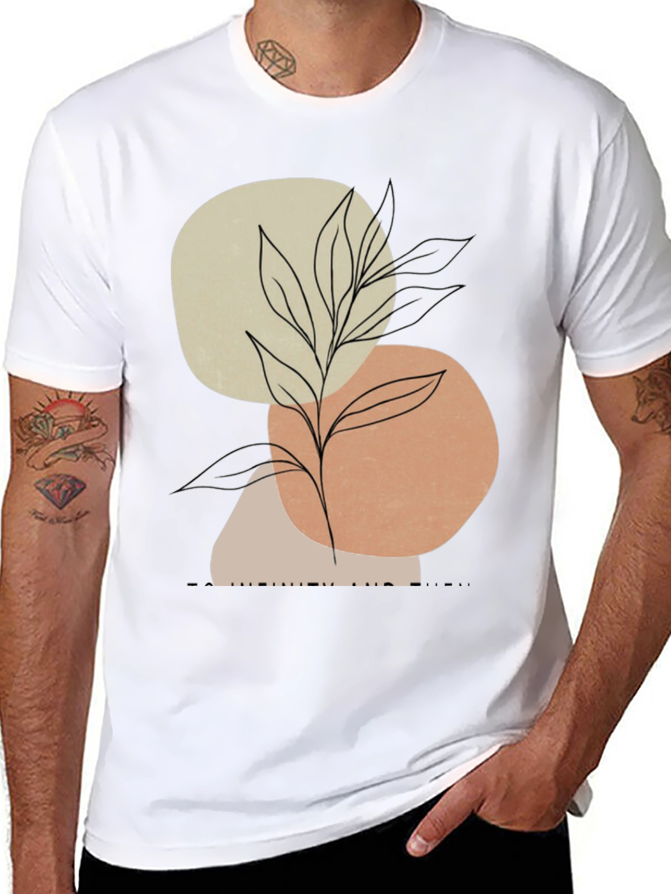 Abstract Art Plant Graphic Mens T-Shirt