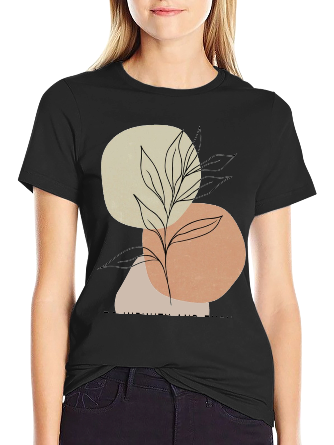 Abstract Art Plant Graphic Mens T-Shirt