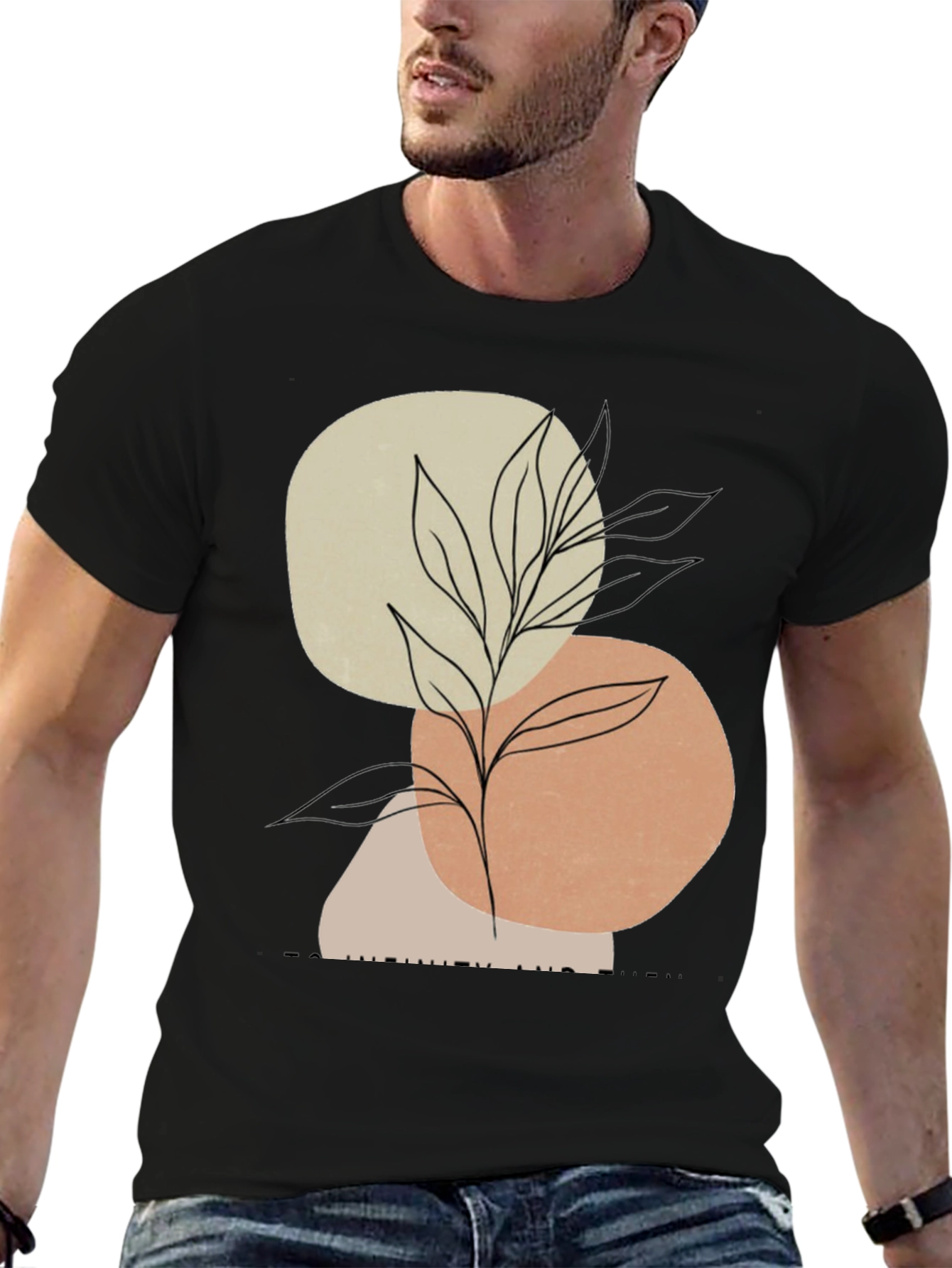 Abstract Art Plant Graphic Mens T-Shirt