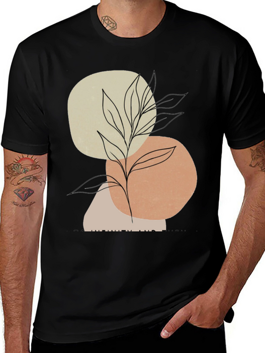 Abstract Art Plant Graphic Mens T-Shirt