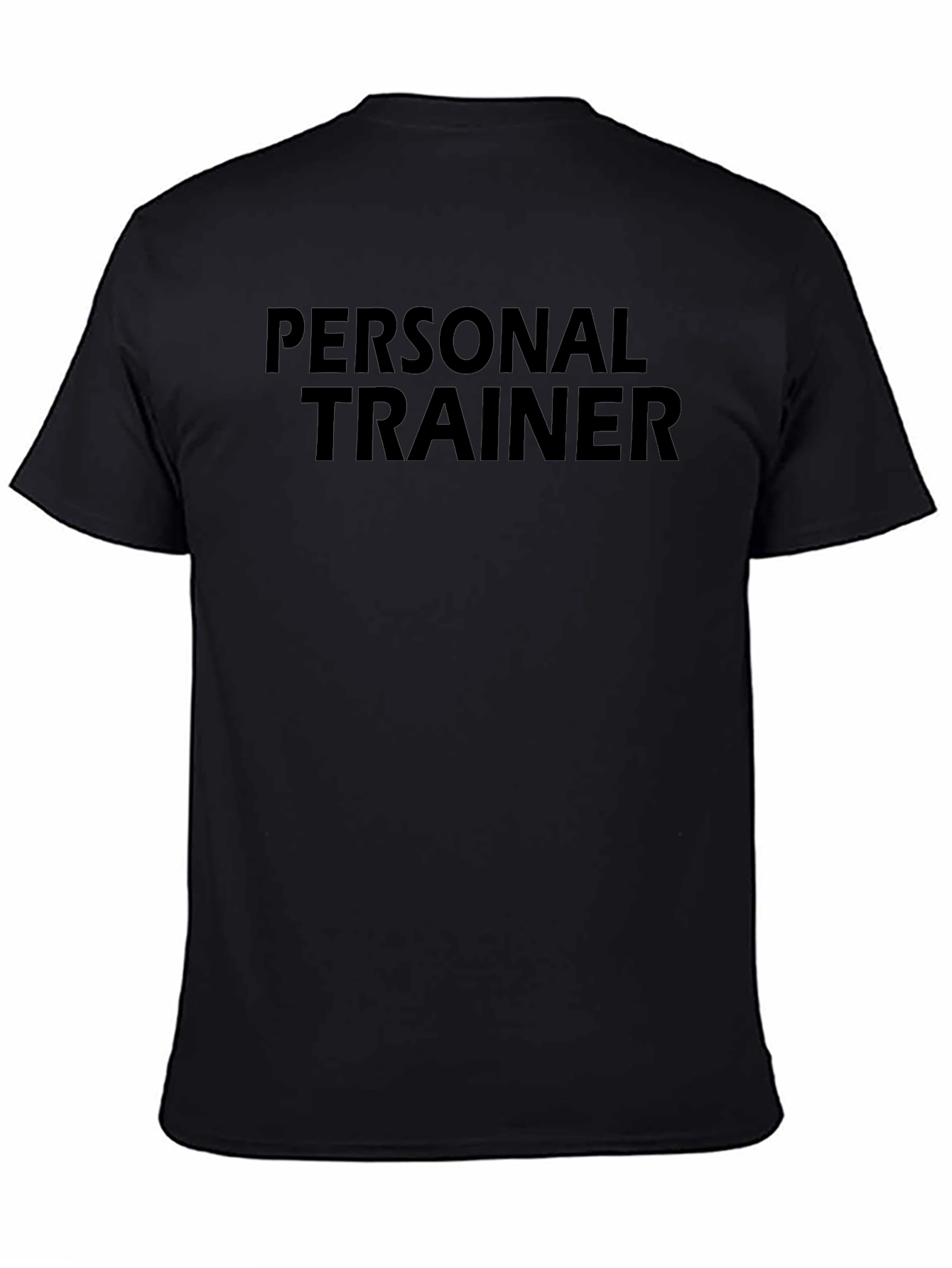 Personal Trainer Black T-Shirt Gym Workout Fitness
