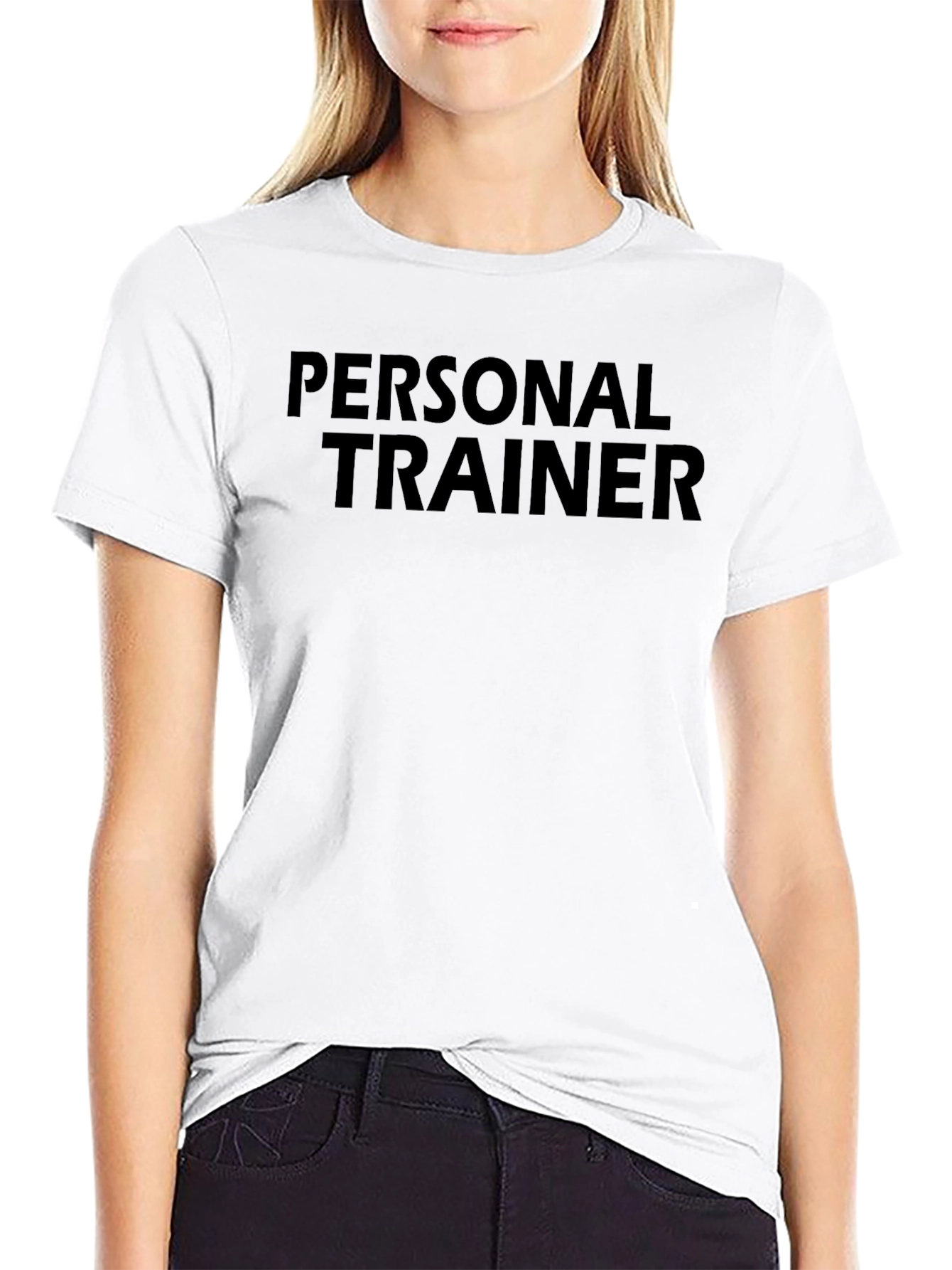 Personal Trainer Black T-Shirt Gym Workout Fitness