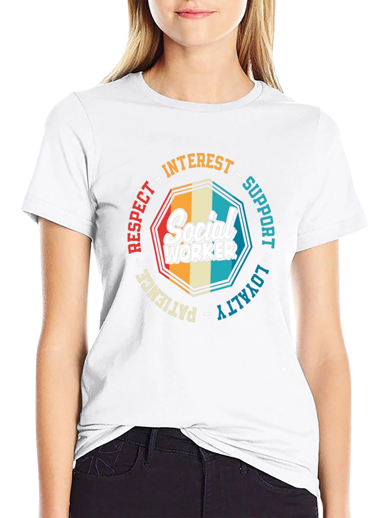 Social Worker T-Shirt: Respect Loyalty & Support