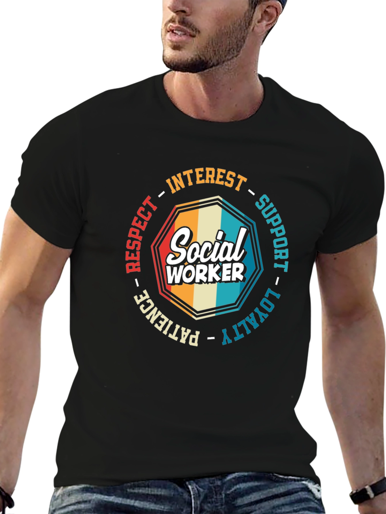 Social Worker T-Shirt: Respect Loyalty & Support