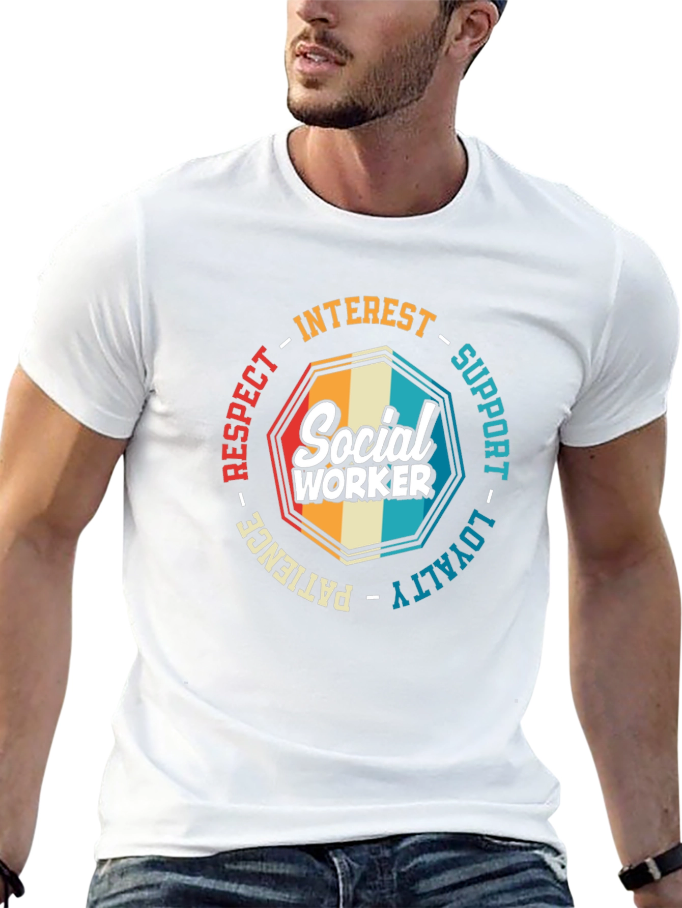 Social Worker T-Shirt: Respect Loyalty & Support