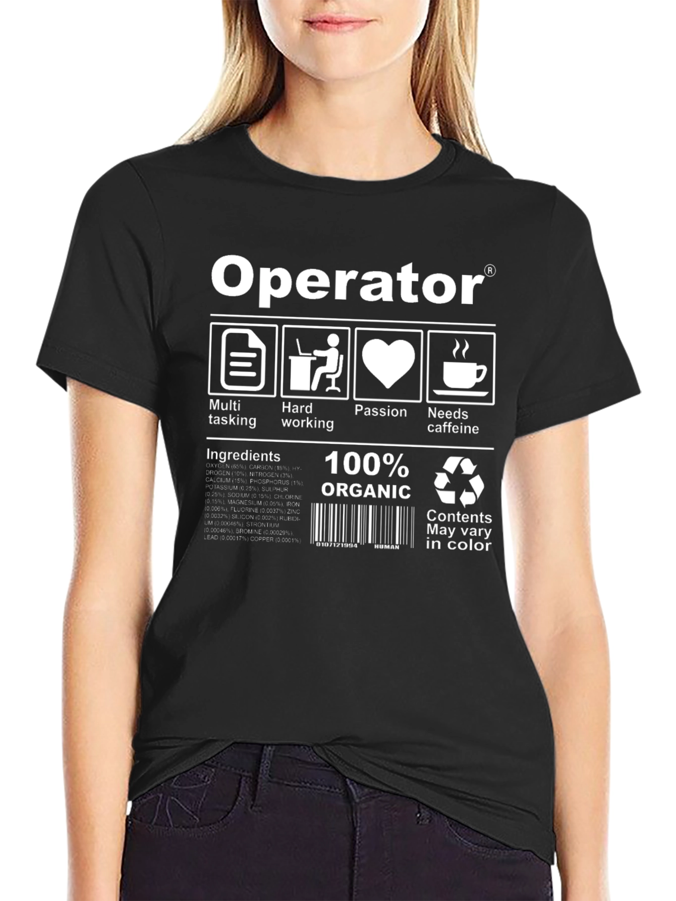 Operator T-Shirt - Multitasking Hardworking Passionate