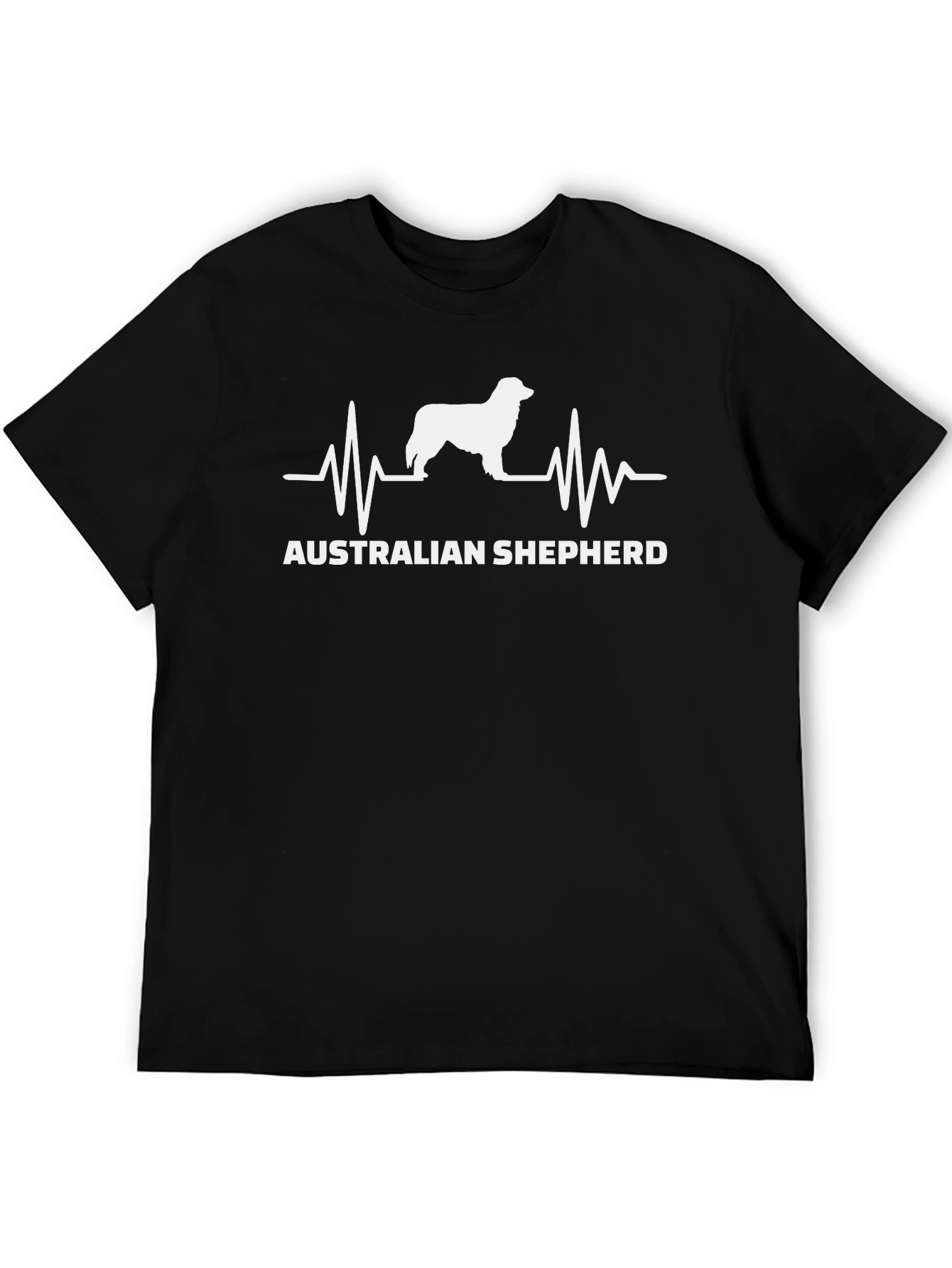 Australian Shepherd Heartbeat T-Shirt - Dog Lover Tee