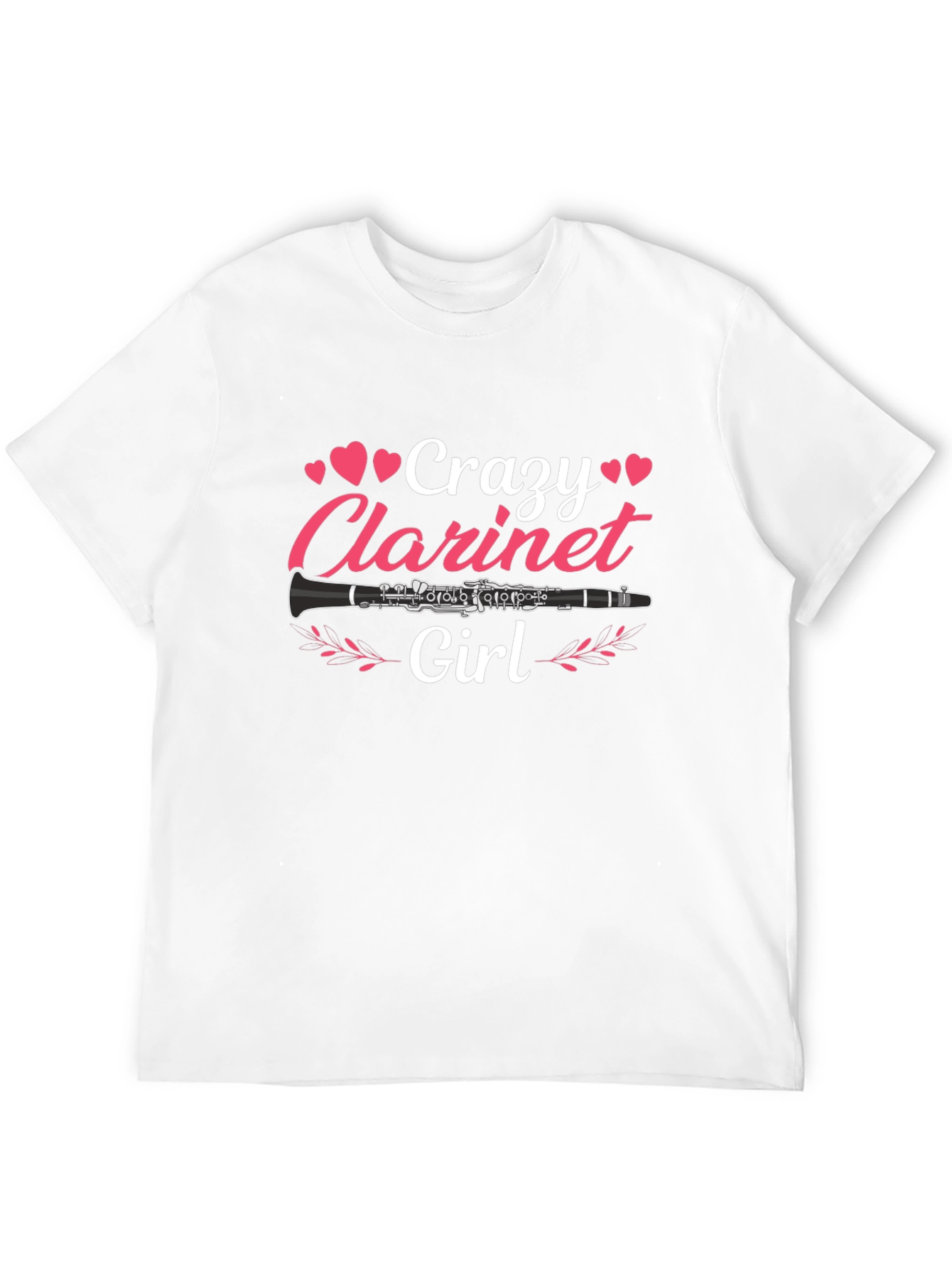 Crazy Clarinet Girl Graphic T-Shirt