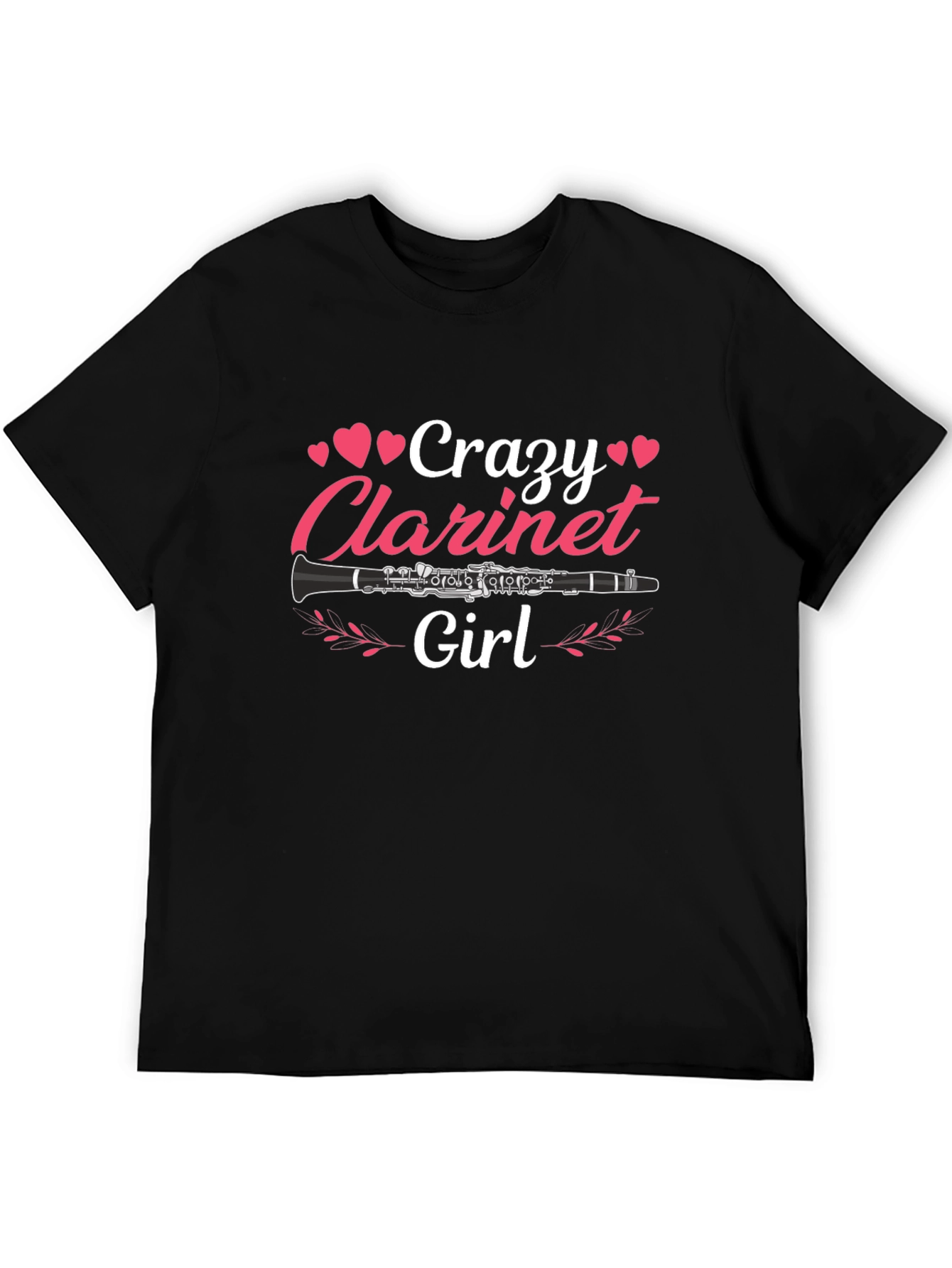 Crazy Clarinet Girl Graphic T-Shirt