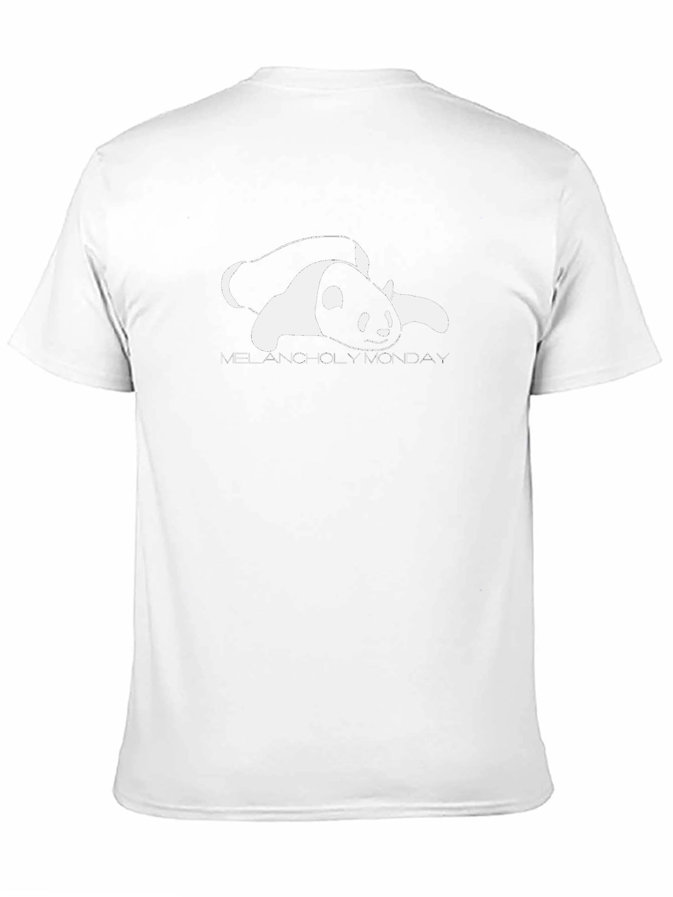 Melancholy Monday Panda Graphic T-Shirt
