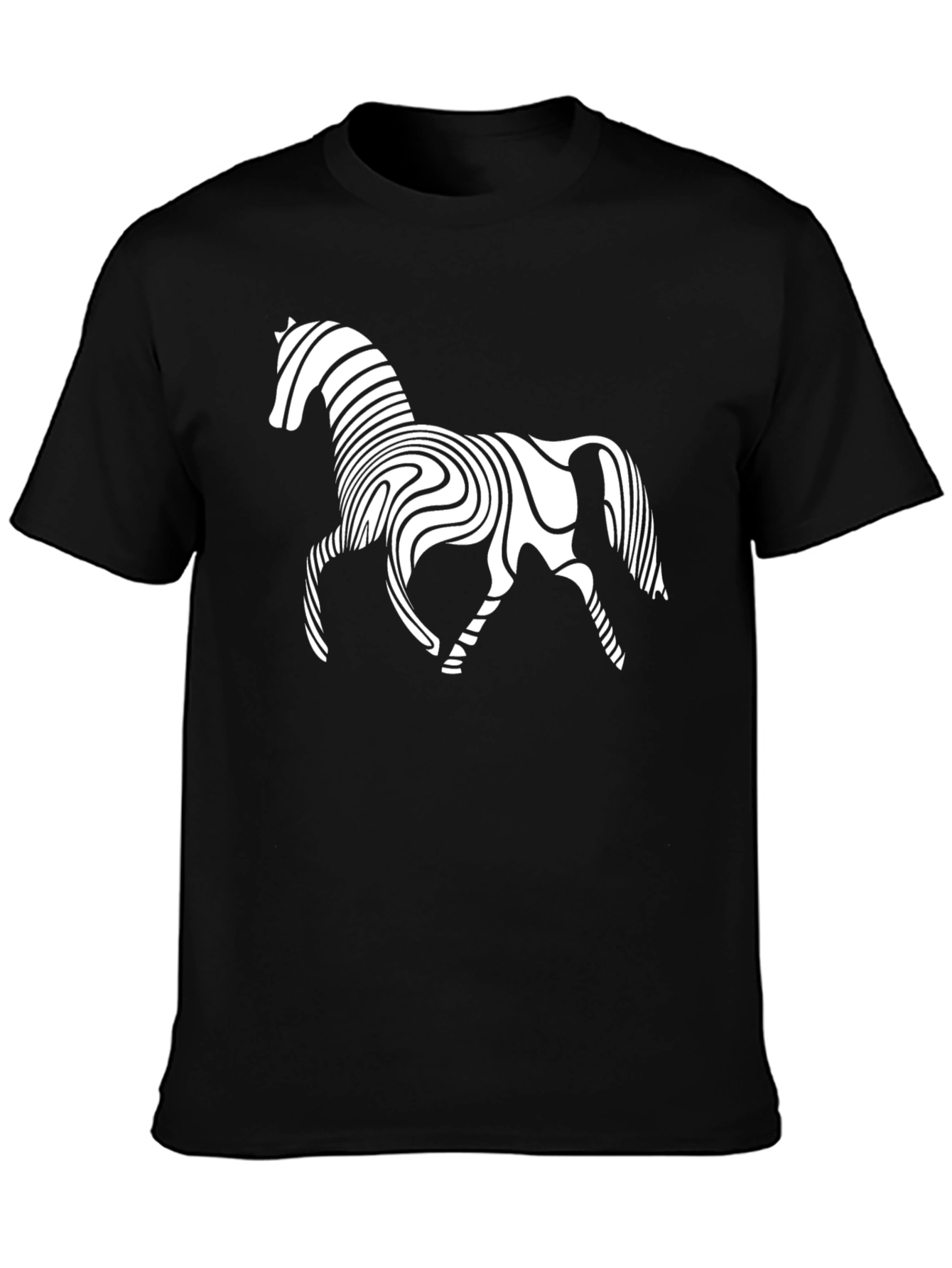 Horse Optical Illusion Graphic Tee
