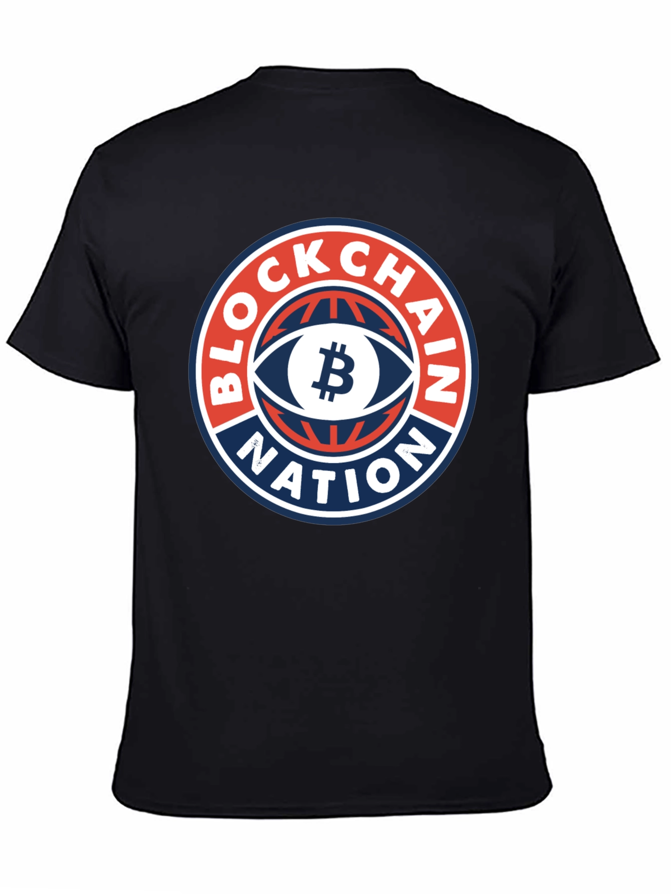 Blockchain Nation Graphic Tee - Black Crypto T-Shirt