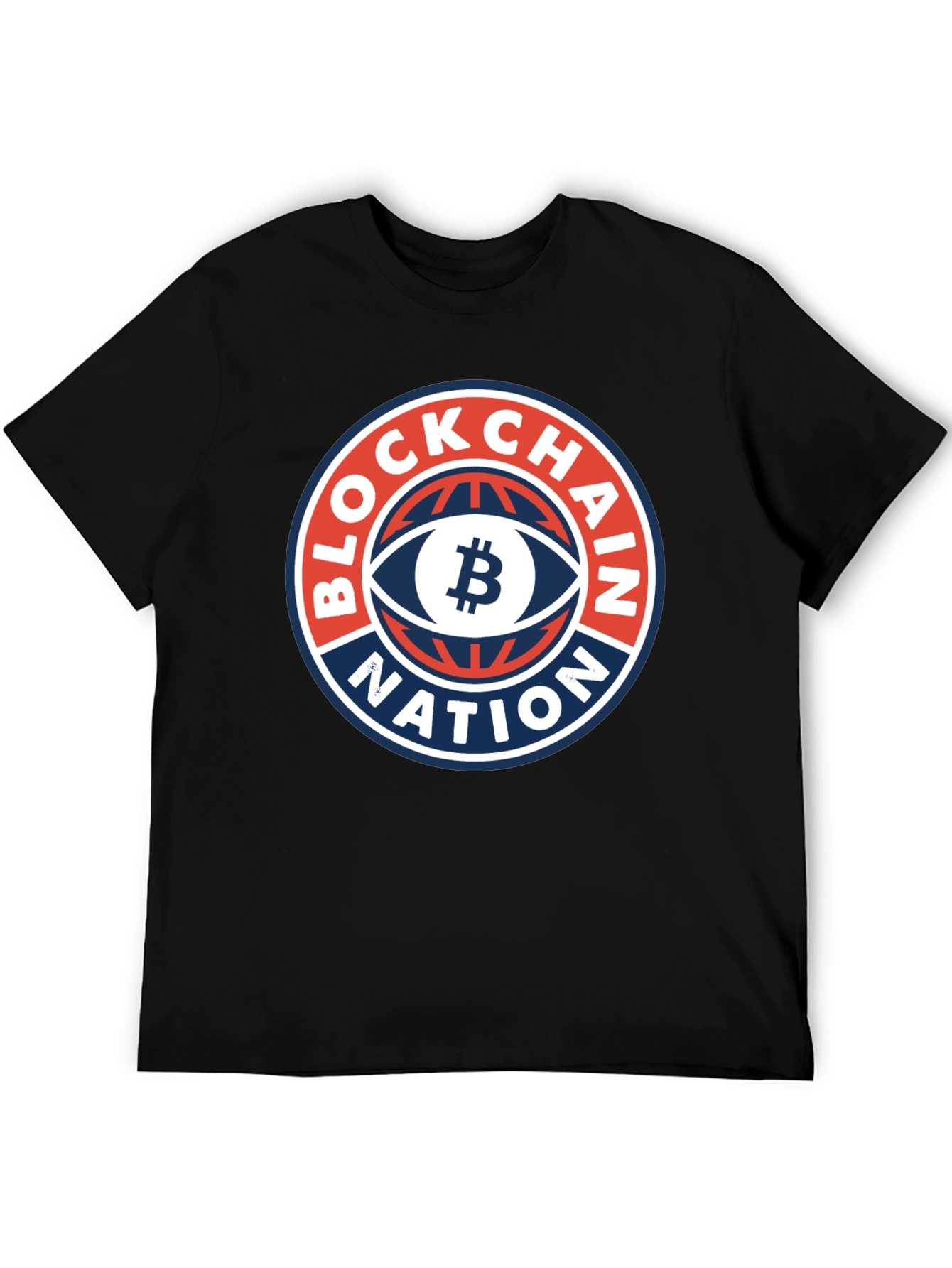 Blockchain Nation Graphic Tee - Black Crypto T-Shirt
