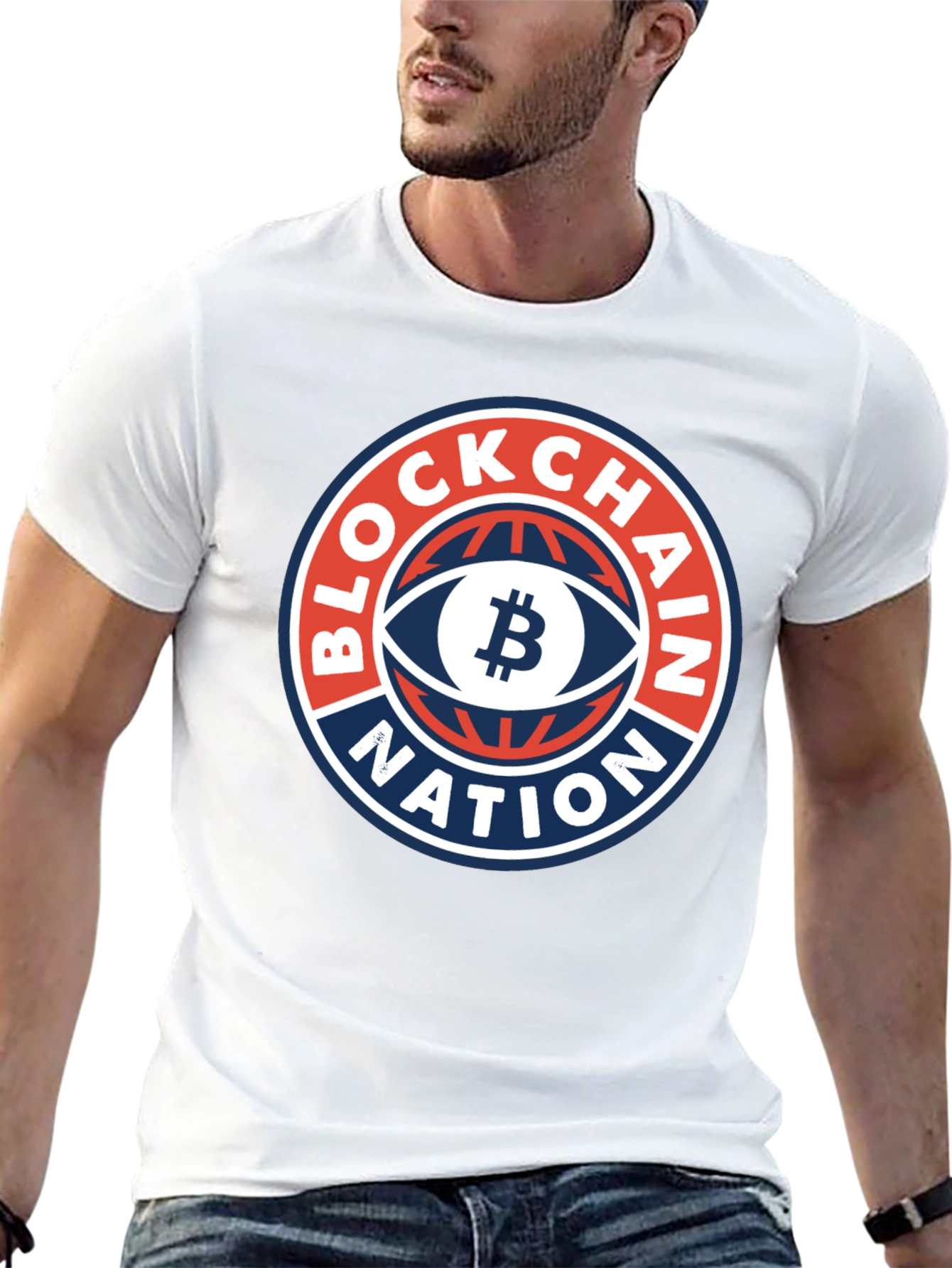 Blockchain Nation Graphic Tee - Black Crypto T-Shirt
