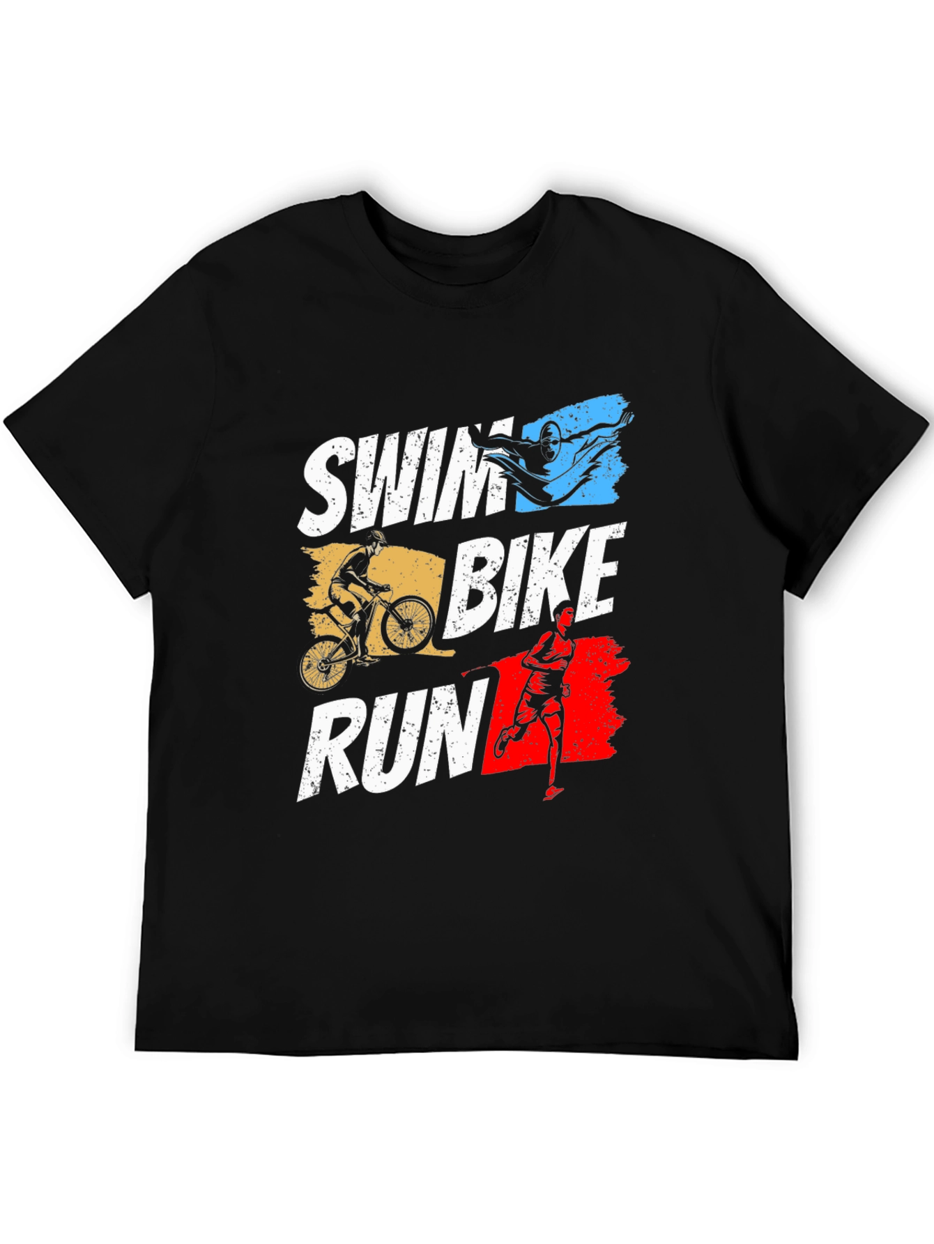 Triathlon Graphic T-Shirt - Swim Bike Run