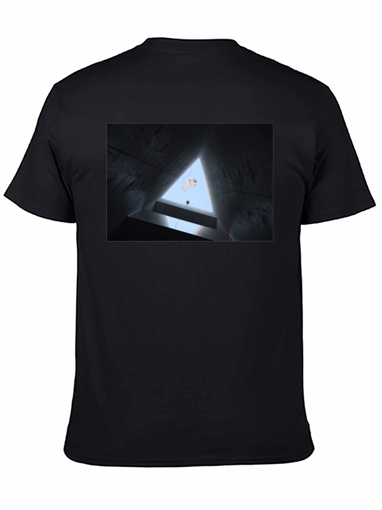 Abstract Art Black Tee - Unique Design